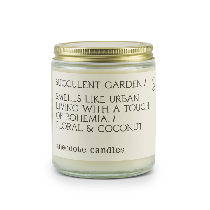 Anecdotal Coconut Soy Wax Glass Jar Candle