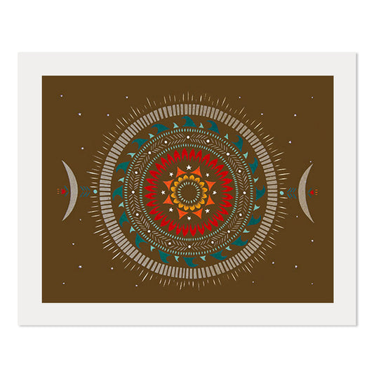 Radiant Sun 8" x 10" Paper Cut Print