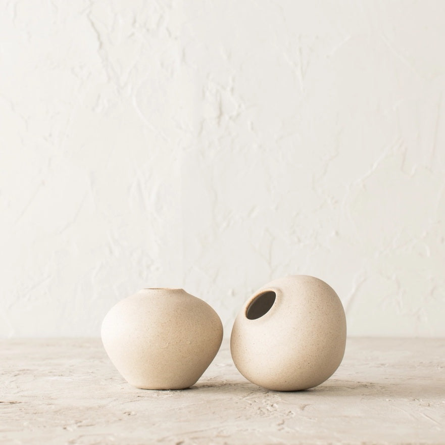 Verdure Stoneware 3"H Vase