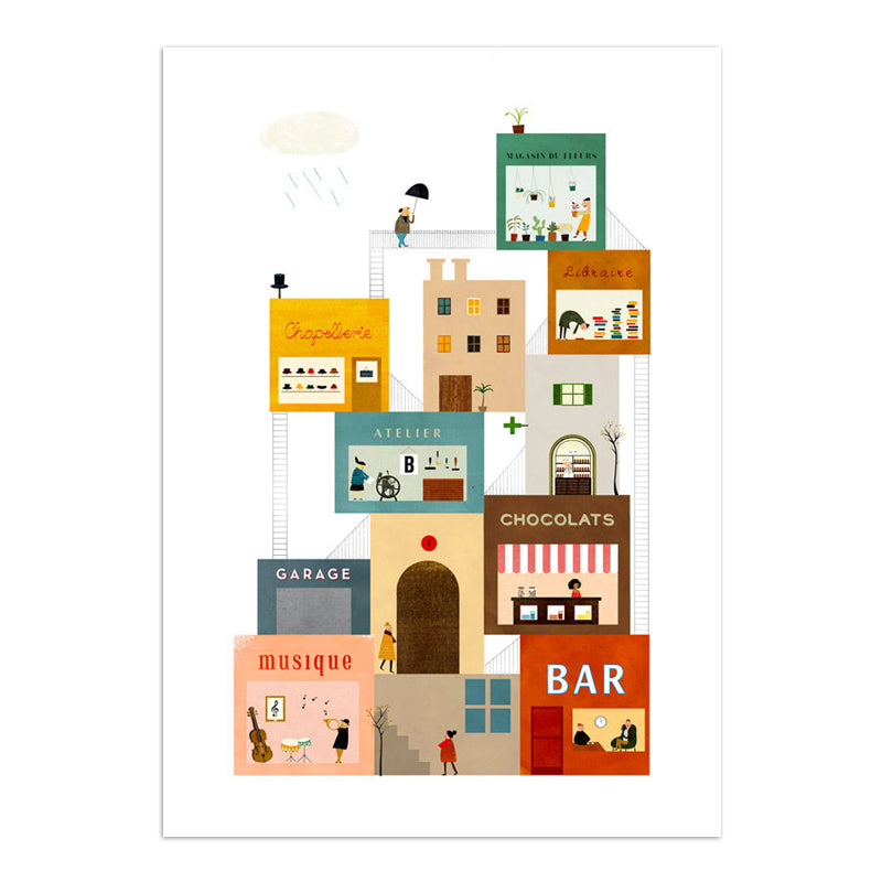 La Grand Rue 8.25" x 11.75" Archival Print