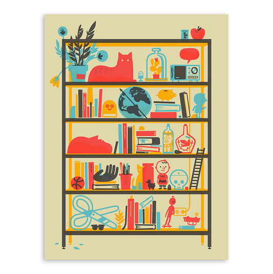 Bookshelf 18" x 24" Screen Print