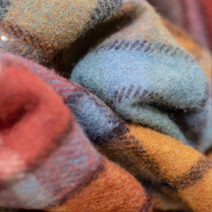 Recycled Wool Buchanan Antique Tartan Plaid Throw Blanket