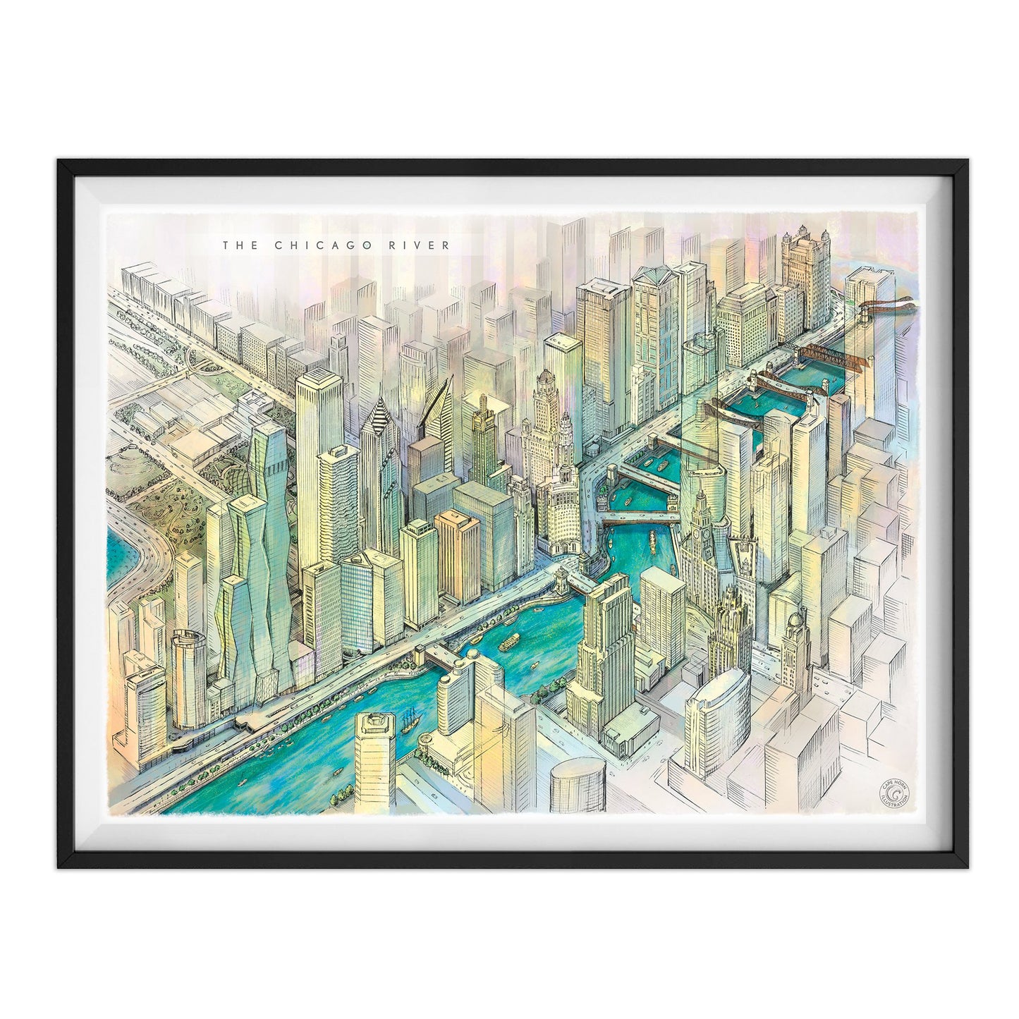 The Chicago River Print