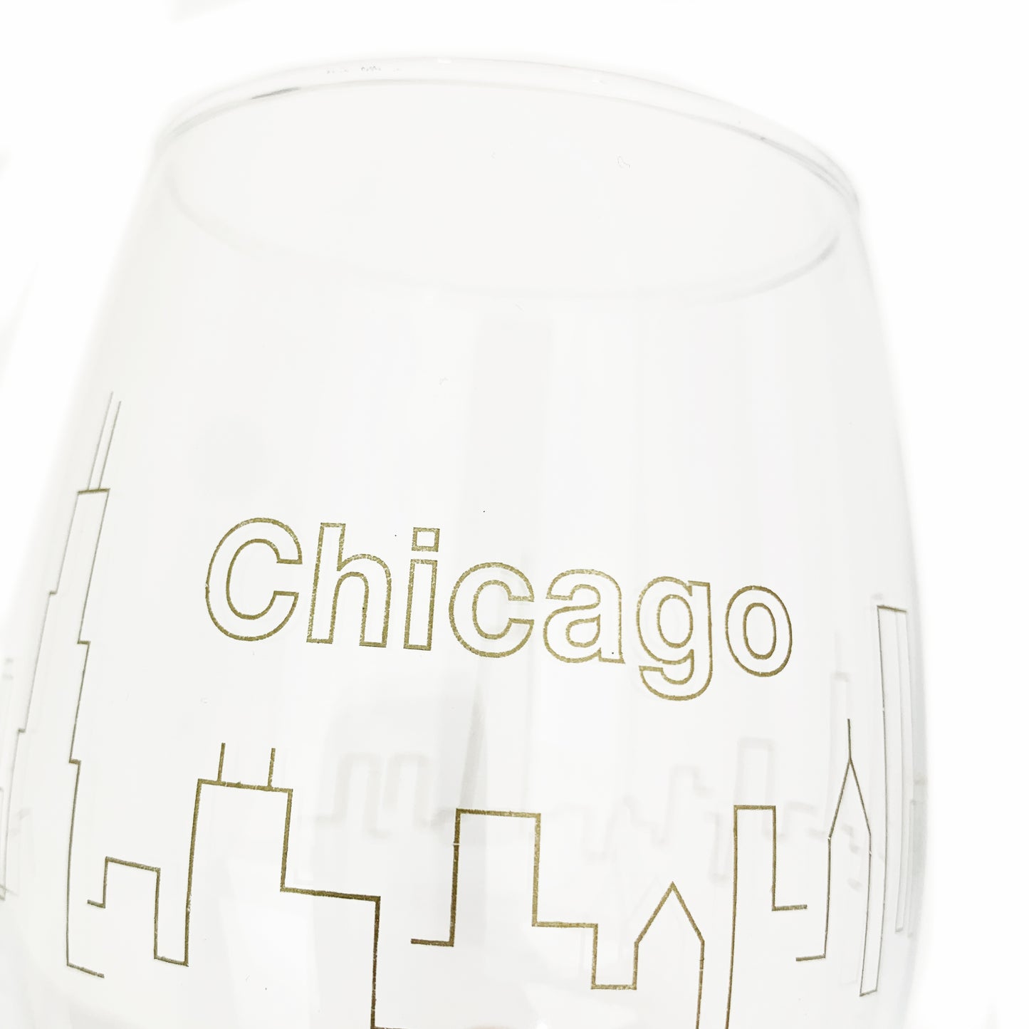 Chicago Skyline Wine Glass
