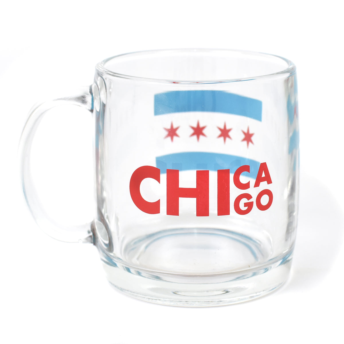 Chicago Flag Glass Mug