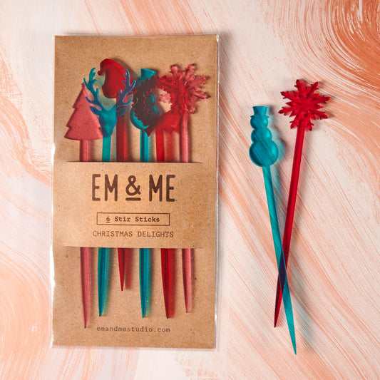 Holiday Delights Beverage Stir Sticks (Set of 6)
