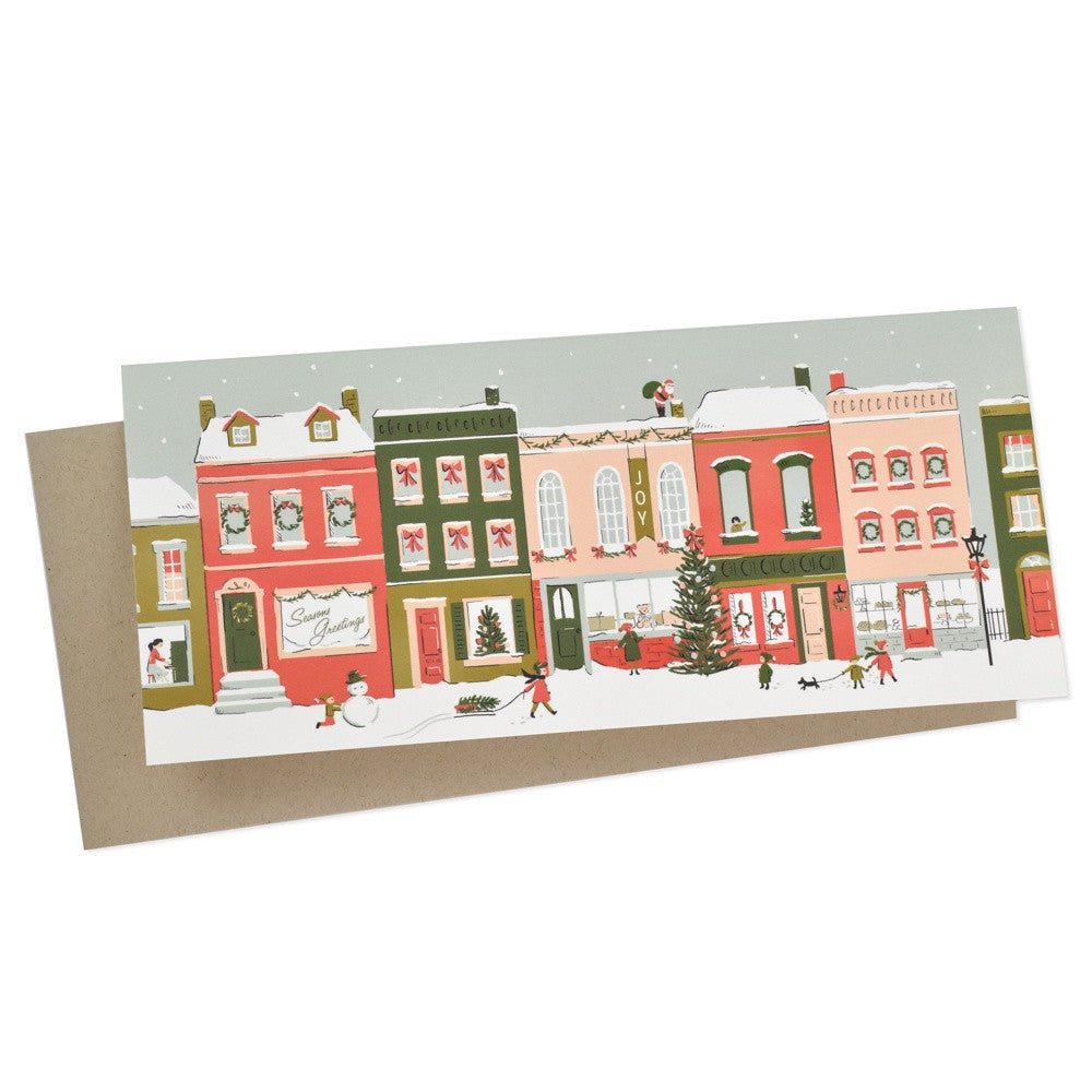 City Sidewalks Holiday Card