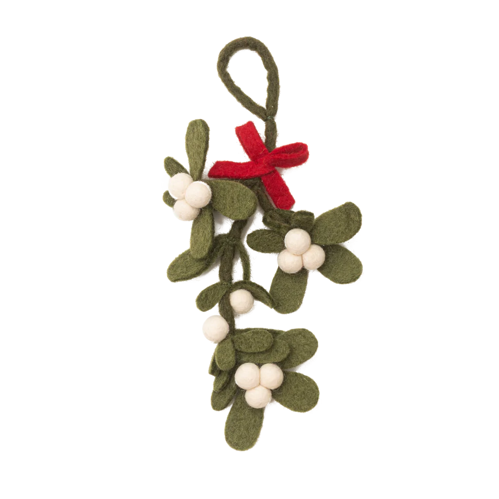 Fair Trade Felt Mistletoe Ornament