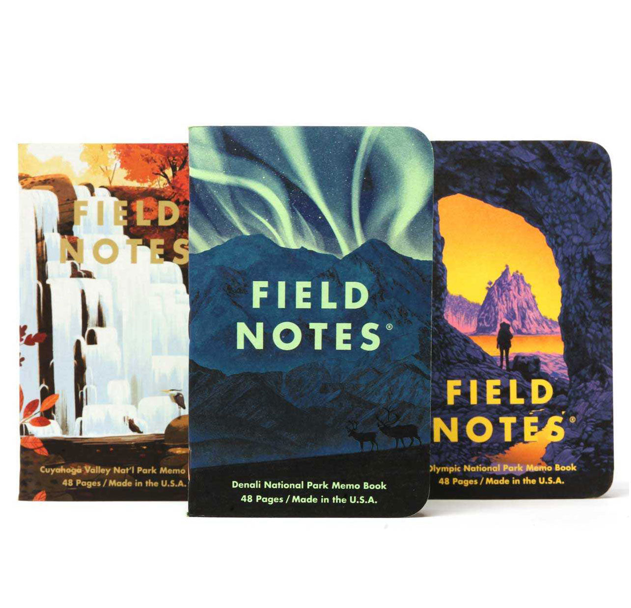 Field Notes National Parks Edition Pocket Notebooks (Set of 3)