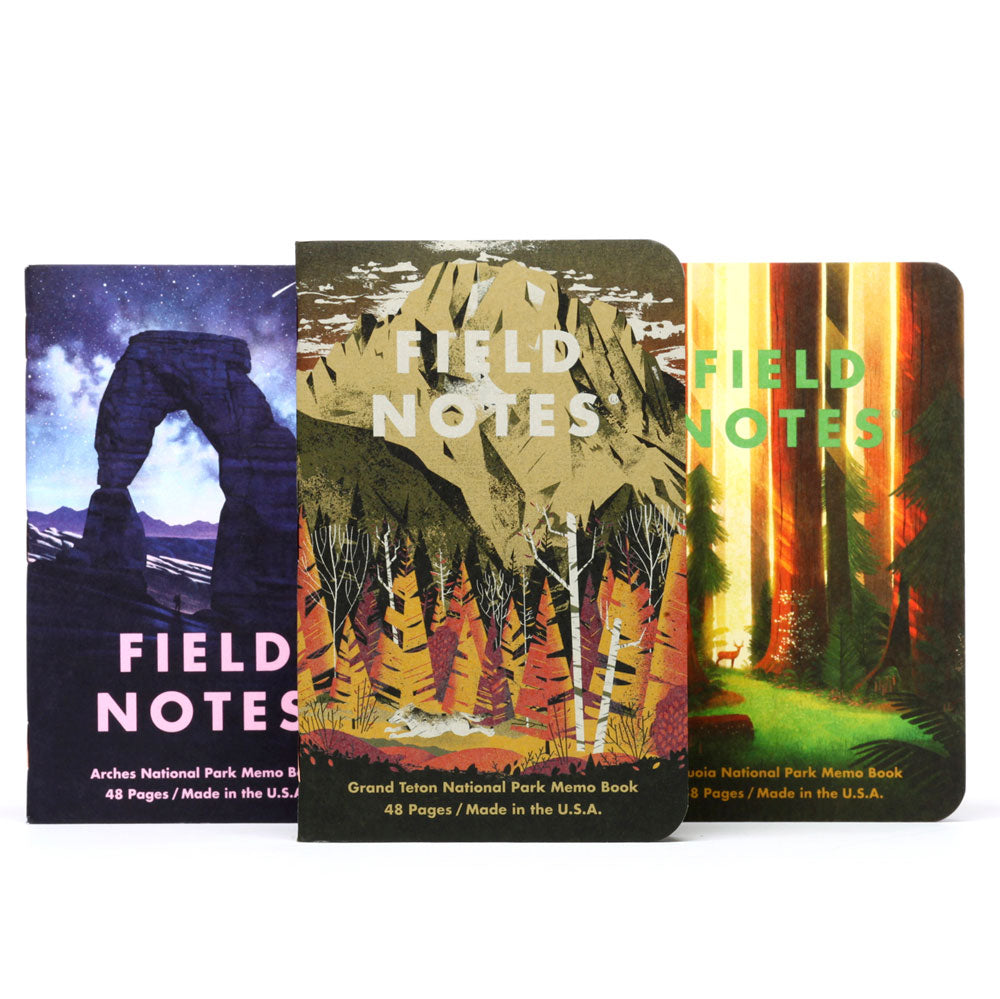 Field Notes National Parks Edition Pocket Notebooks (Set of 3)