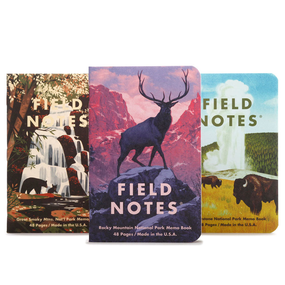 Field Notes National Parks Edition Pocket Notebooks (Set of 3)