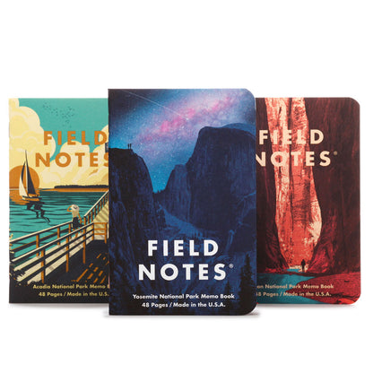 Field Notes National Parks Edition Pocket Notebooks (Set of 3)