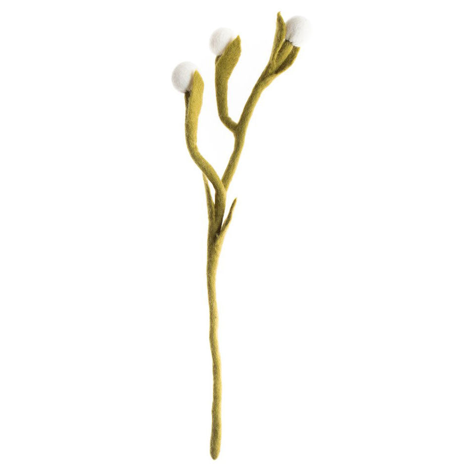 Fair Trade Felt Billy Buttons Branch