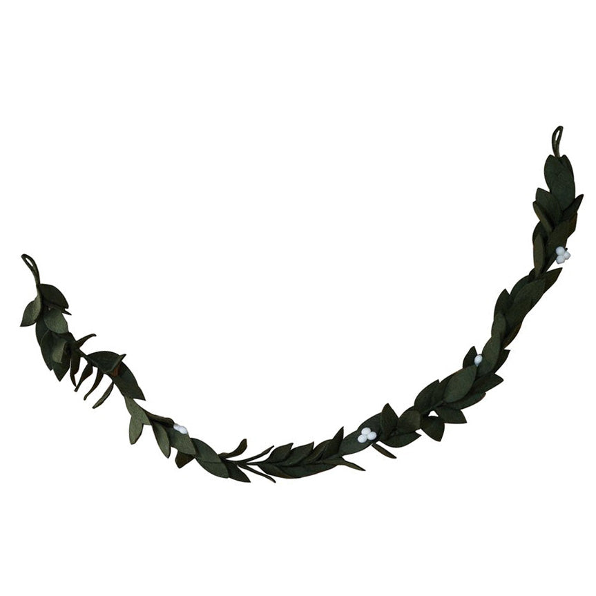 Fair Trade Felt Mistletoe Holiday Garland