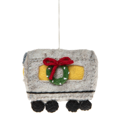 Felt El Train Holiday Ornament
