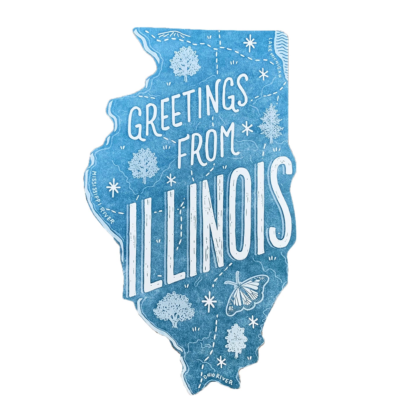 Greetings from Illinois State Postcard