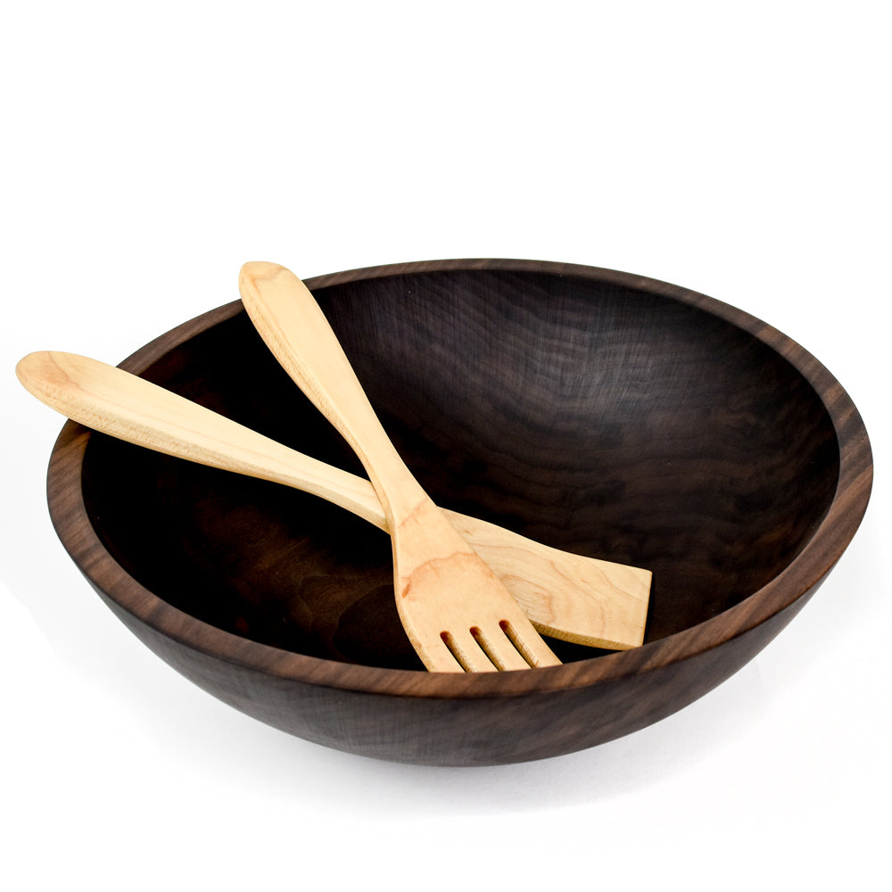 Hardwood 12" Salad Servers