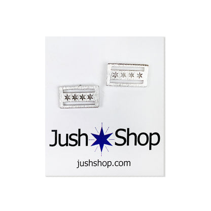Chicago Flag Earrings