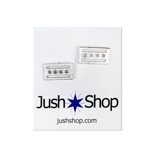 Chicago Flag Earrings