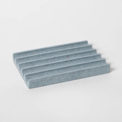 Ridged Concrete Soap Dish