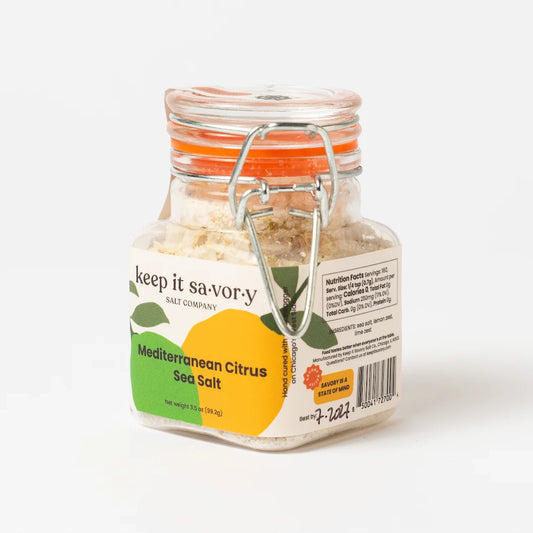 Mediterranean Citrus 3.5 Ounce Sea Salt