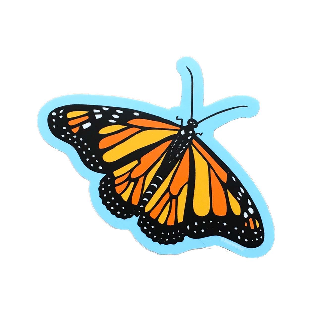 Monarch Butterfly Die Cut Sticker