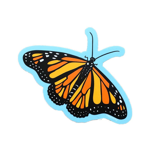 Monarch Butterfly Die Cut Sticker