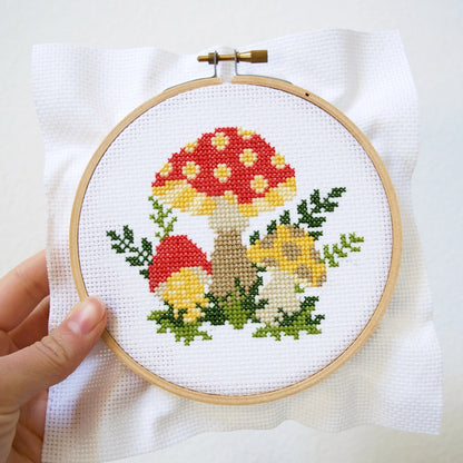Mushroom 5" Cross Stitch Kit