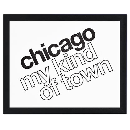 Chicago My Kind of Town 8" x 10" Letterpress Print