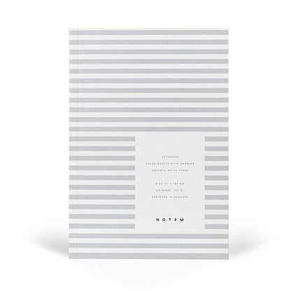 Vita Striped Paper-Cover Notebook