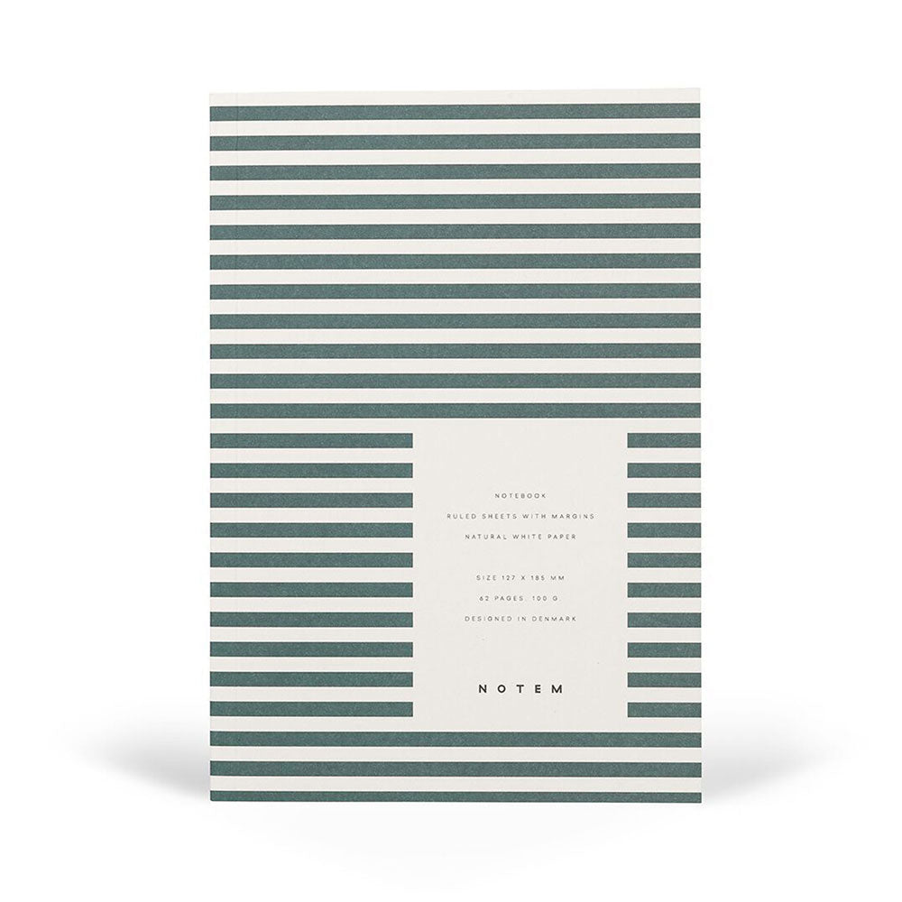 Vita Striped Paper-Cover Notebook