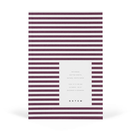 Vita Striped Paper-Cover Notebook