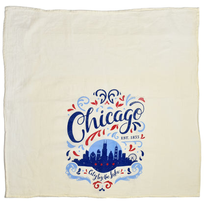 Chicago: City by the Lake Kitchen Tea Towel