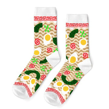 Ramen Noodle Adult Cotton Crew Socks
