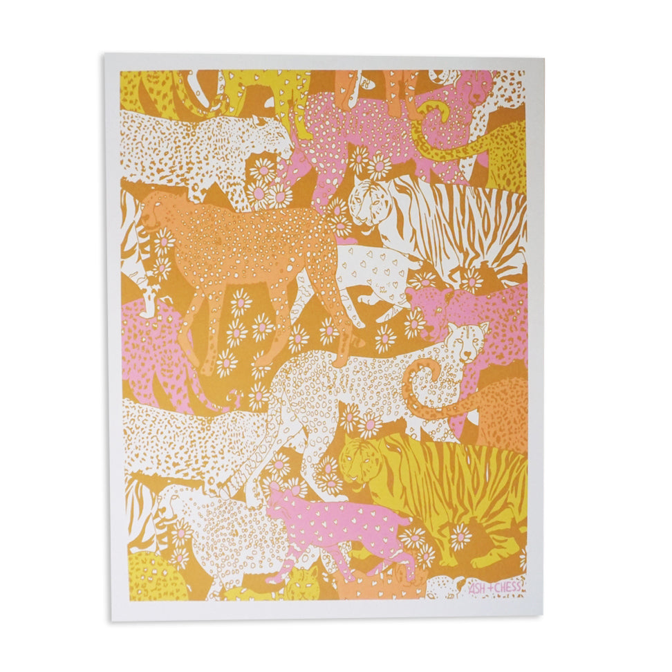 Safari Turmeric Monochrome 11" x 14" Archival Print