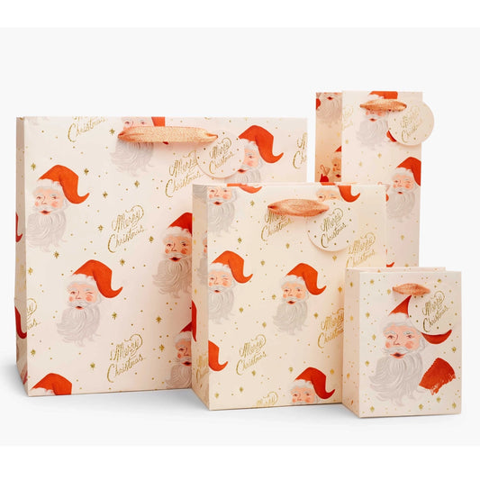 Santa Merry Christmas Holiday Gift Bag
