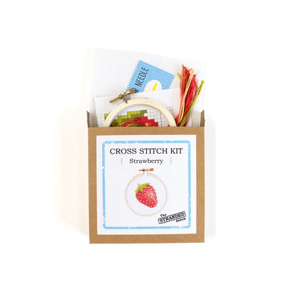 Strawberry 3" Mini Cross Stitch Kit