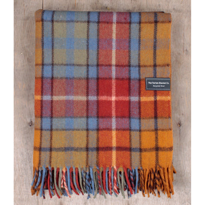 Recycled Wool Buchanan Antique Tartan Plaid Throw Blanket