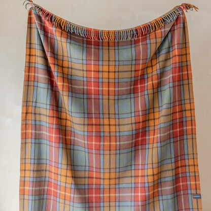 Recycled Wool Buchanan Antique Tartan Plaid Throw Blanket