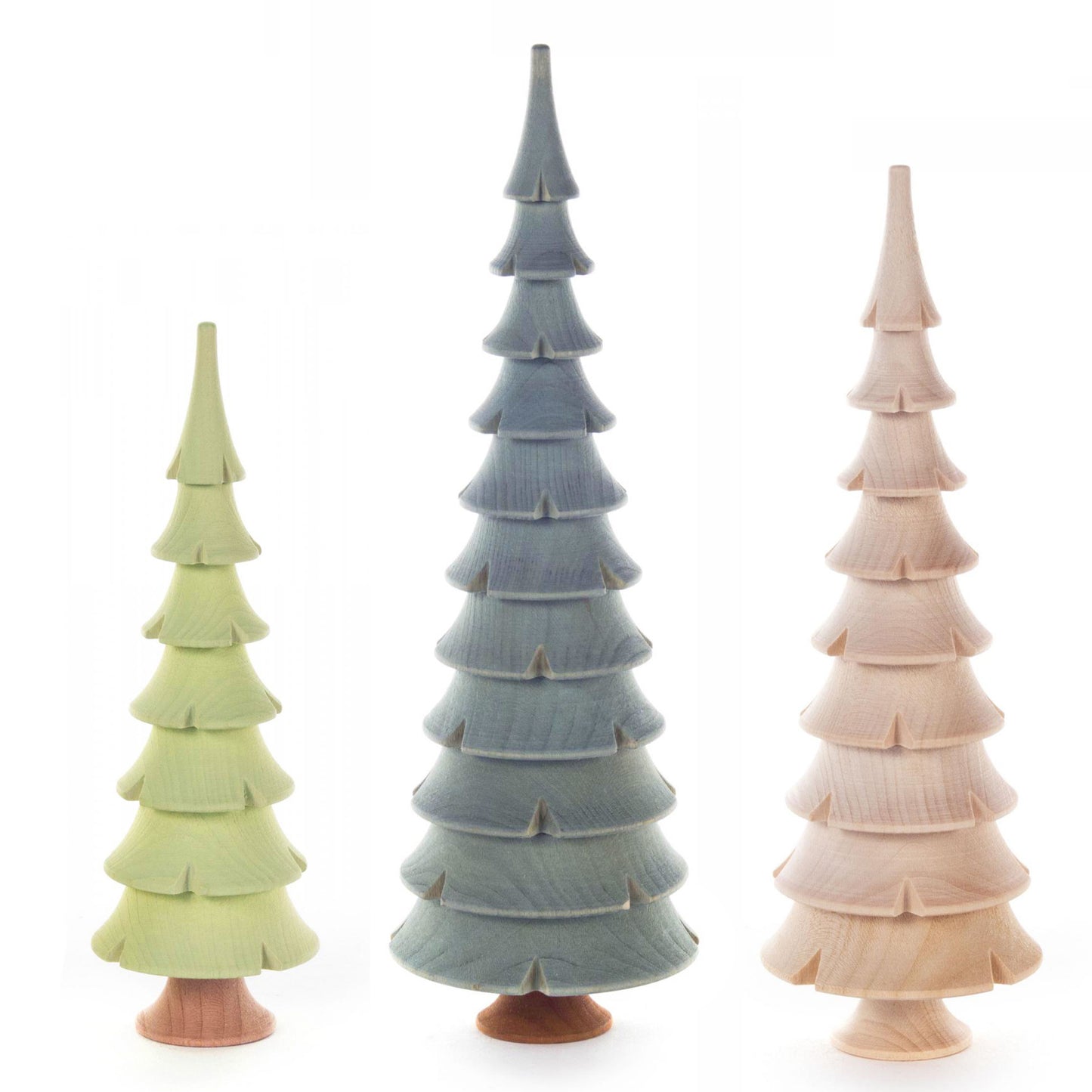 Handmade Traditional Wood Turned Tabletop Holiday Tree