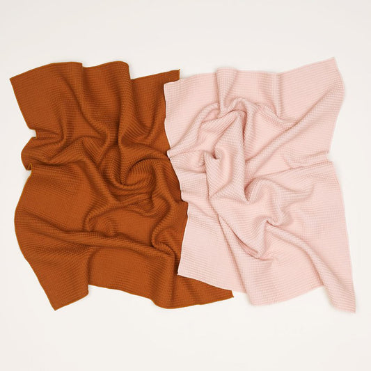 Cotton Waffle Weave Kitchen or Hand Towel (Set of 2)