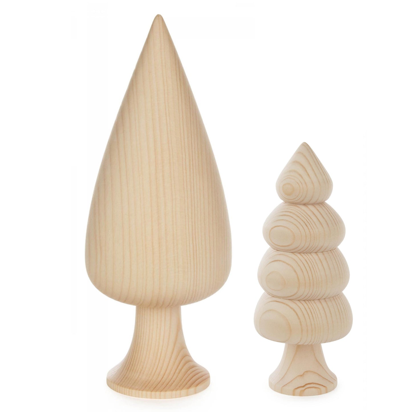 Handmade Modern Wood Turned Holiday Tabletop Tree