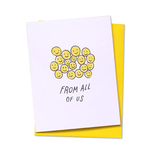 Smiley Face From All of Us Card
